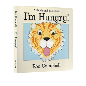 进口英文原版 现货【英文原版】i am hungry 英文原版绘本 纸板触摸书