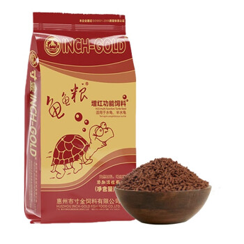 寸金（INCH-GOLD）增红增亮龟粮 500g  巴西龟火焰龟红龟饲料 