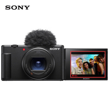 索尼（SONY）ZV-1 II 数码相机 新一代轻巧Vlog口袋相机 4K视频 超广角大光圈 美肤拍摄(ZV-1M2/ZV1M2) 黑色