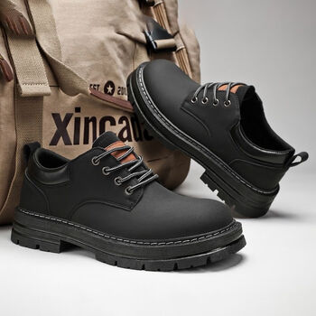 宛杉奕马丁靴男鞋低帮夏季工地上班工作大头工装鞋男运动防水耐磨劳保
