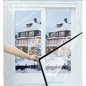 隔音墙贴窗户塑料布薄膜漏风保温消音御寒门窗透明隔音膜加厚自制1518
