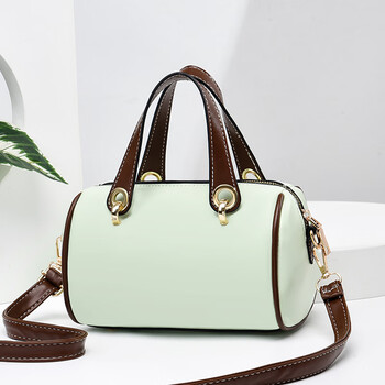 酷奇袋鼠手提包包女2023新款夏季百搭女士单肩斜挎包小众枕头女包绿色