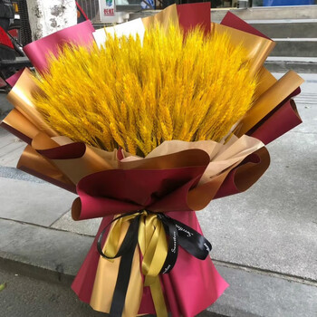 金色大麦花束(大卖红色包装)