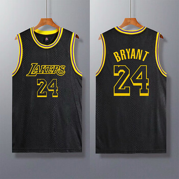 湖人队前8后24号黑曼巴黑色蛇纹纪念版球衣戴维斯霍华德库兹马jr