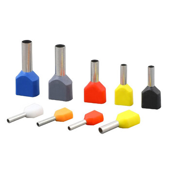 捷诺立(jnl)n17477 双线管形预绝缘端子 te型针式冷压管型端头 管形并