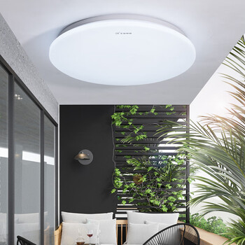 上海亚明超薄模组led吸顶灯简约现代卧室灯房间阳台楼道声控照明 18w