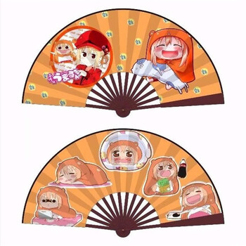 远燕 动漫周边龙王的工作雏鹤爱空银子同款绢布扇子书法古风二次元