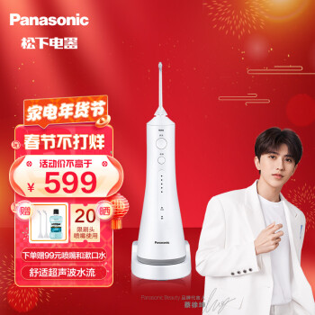 松下 (Panasonic)冲牙器 洗牙器 水牙线  全身水洗  5档可调节水压  EW1511 【新年礼物】