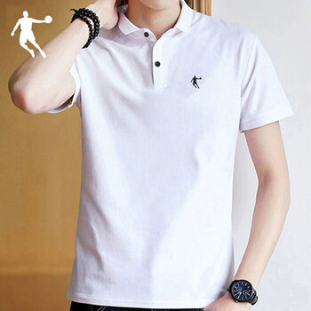 乔丹t恤短袖polo衫男士2023夏季新款男装上衣透气速干舒适跑步健身服