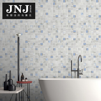 Jnj 玻璃马赛克卫生间瓷砖背景墙贴客厅电视现代简约欧式玄关浴室厨房阳台地砖iz N4815c 图片价格品牌报价 京东