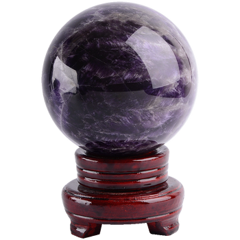 天然紫水晶球摆件客厅摆件七星阵居家办公室紫气东来玄关摆设 紫水晶
