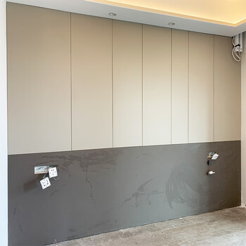 背景墙现代简约客厅电视沙发床头软包轻奢高端木饰面定制 中纤板硬包