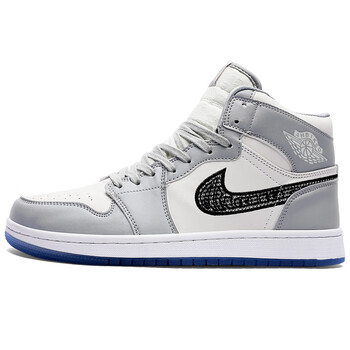 耐克(nike)aj男鞋高帮aj烟灰变色龙黑曜石秋季板鞋款板鞋高帮鞋 红色