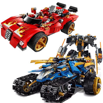 乐高优品幻影忍者新品杰的雷霆突击战车机甲积木拼装玩具男孩礼物