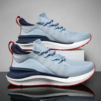 小米米家mijia米家小米运动鞋4代跑步鞋男透气排汗防滑耐磨蓝色39