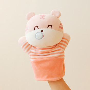 费雪(fisher-price)猫咪手偶毛绒娃娃动物手套游戏布偶安抚宝宝可爱