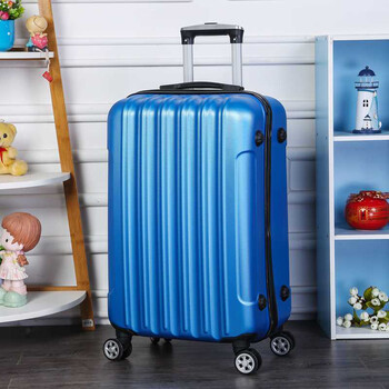 密码箱男个性公务中型拉杆箱扣带防水青少年黑色里面尺寸 宝蓝色 28寸