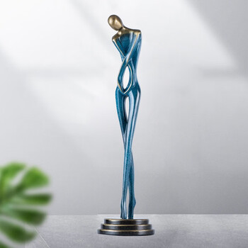 时光物语 现代简约轻奢雕塑抽象人物摆件舞蹈艺术人物欧式家居客厅电