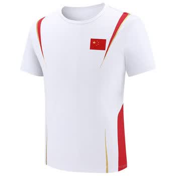 李宁舒适同类型中国国家队t恤夏季短袖运动服教师出场中学生校服比赛