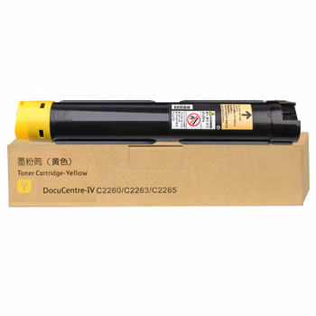e代经典 2265粉盒黄色 适用设备标签第四代富士施乐2260/2263/2265粉盒组件 CT201441 15000页