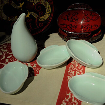 【甄选好物】羽觞杯 耳杯 流觞曲水 羽觞 羽杯 爵 流觞曲水 创意陶瓷