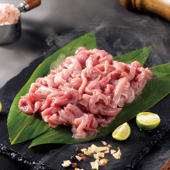 纯种金华两头乌冷鲜精肉丝250g高品质新鲜现杀农村土猪肉瘦肉丝 红色