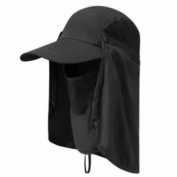 打药戴的帽子打农药防护面罩全脸 夏季防尘冒 披肩帽男士防晒 不能