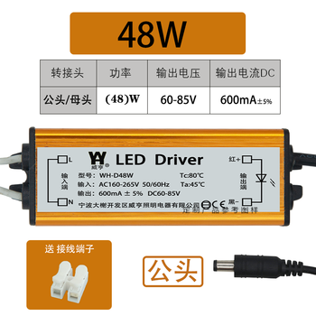 led驱动电源平板吊顶灯镇流器 恒流driver控制装置整流变压启动器 48w