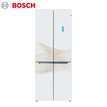 博世 BOSCH 【云朵白】452升变频混冷无霜十字对开门多门冰箱 零度保鲜（山峦纹白）KMF46S20TI 