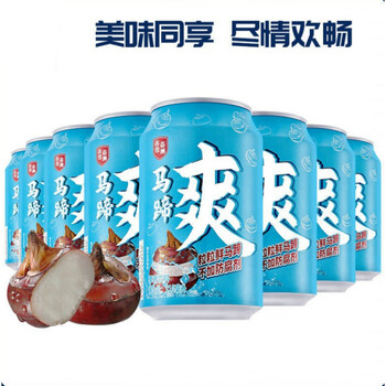 asia亚洲荸荠马蹄爽马蹄汁水果味果粒饮料植物果蔬汁310ml6马蹄爽6罐