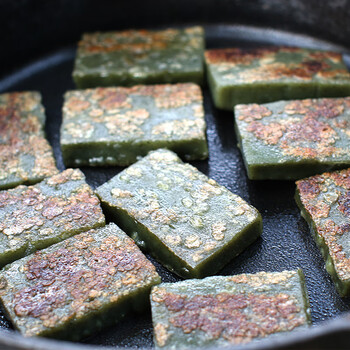 遂昌陈岳青糕1250克真空装传统艾草糕点青团铜锣糕 遂昌青糕1250真空