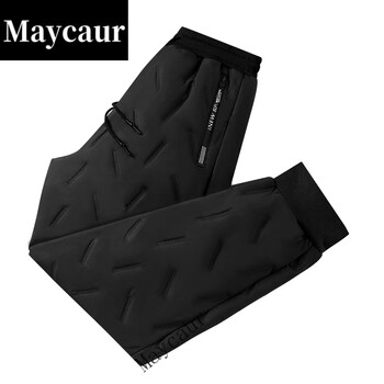 Maycaur千翼严选男装三层保暖凯星威雪地裤秋冬加绒加厚防风棉裤 黑色单条【束脚】 4XL【165-180斤】