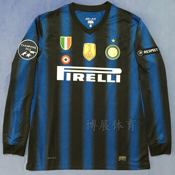 201011国米主场长袖足球服萨内蒂斯内德米利托复古球衣短袖套装重磅裋