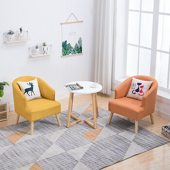 奥尤莱心理咨询辅导室沙发组合会客厅大堂咖啡馆桌椅阳台沙发茶几三件