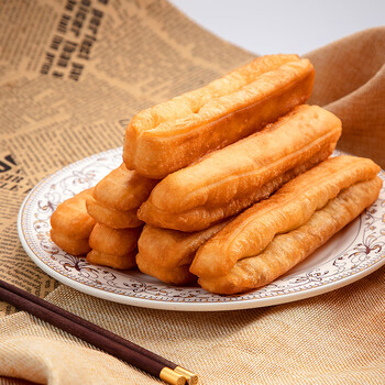 惠发早餐油条无明矾油条早餐半成品速冻食品油条450g2袋