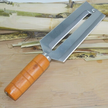 不锈钢削皮器木柄菠萝刀菠萝削皮刀甘蔗刀刨刀