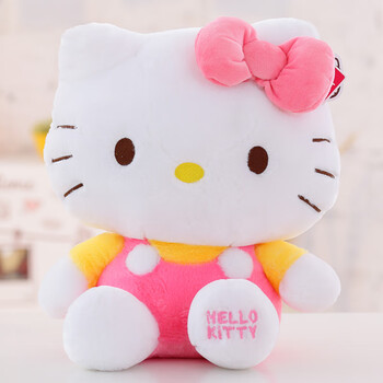 hello kitty公仔毛绒玩具kt玩偶凯蒂猫咪布娃娃儿童生日礼物 经典粉色