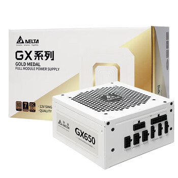 台达(DELTA) GX650金牌650W电脑电源（80PLUS金牌/单路设计/额定功率）