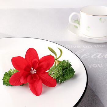 大夫酒店餐厅点缀意境盘饰仿真西兰花荷兰芹冷菜刺身菜品摆盘装饰花草