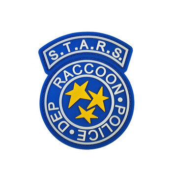 酷否浣熊市安布雷拉魔术贴章刺绣章生化危机保护伞微章背包贴章pvc