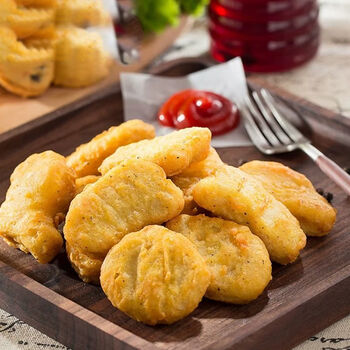 鸡米花盐酥鸡排无骨鸡柳鸡块油炸小吃冷冻半成品黑胡椒鸡块4斤装番茄