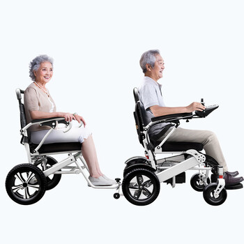 香港电动轮椅配件大全适椅豪华后拖双人电动轮椅后挂拖车豪华后托