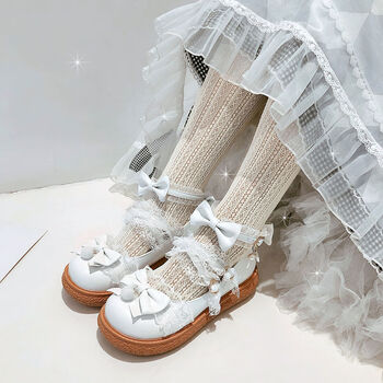 猪腰子鞋洛丽塔鞋萝莉鞋洛丽塔厚底女单鞋软妹萝莉学生公主lo鞋lolita