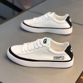 parkaanfo品牌阿甘鞋男鞋夏季新款透气休闲鞋轻奢帆布鞋子男士小白鞋