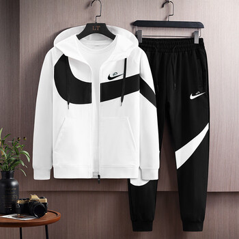 耐克(nike) 耐克nike运动套装男春秋款纯棉宽松大码休闲运动服一套