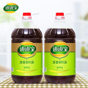 道道全清香菜籽油4L 2瓶装食用油