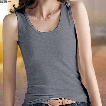 小吊带内搭打底无袖坎肩背心夏季薄款女外穿女士小西装宽松内搭灰色m
