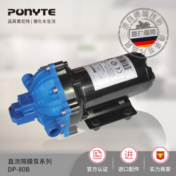 普尼特（ponyte） DP-80B-12/24V微型电动隔膜水泵扫路机器 清洗循环隔膜水泵  DP-80B/12V