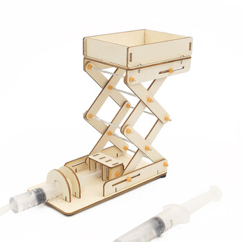 儿童diy手工科技小制作小发明液压升降台升降机小学生拼装物理科学