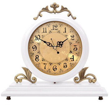 凯恩斯（KAIENSI） 立体钟欧式创意坐钟现代客厅木质座钟时尚卧室台钟摆件复古钟表 1817D大号【双面座钟】霸.X机芯